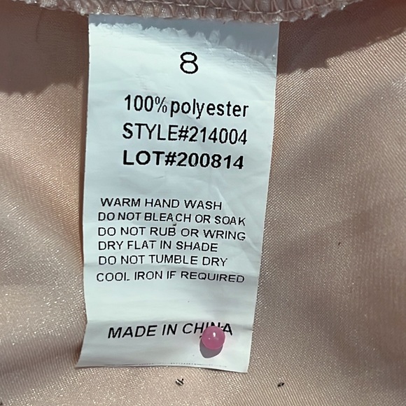 Miss Anne Long Dress Gown with Sparkling Clear Beads & Sequins to Cut Out Bodice - Picture 12 of 15